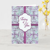 Lavender Thoughts Thinking of You Chocolate Gift Kaart (Gele Bloem)