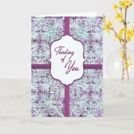 Lavender Thoughts Thinking of You Chocolate Gift Kaart (Gele Bloem)