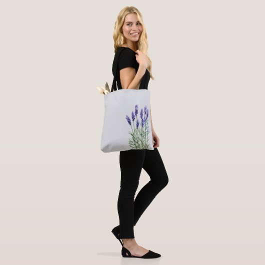 Lavender Tote Bag (Op model)