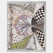 Lavender Tree Blanket Fleece Deken (Voorkant)