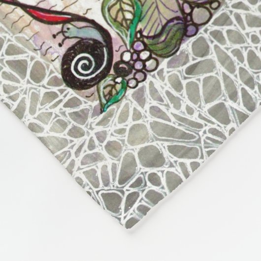 Lavender Tree Blanket Fleece Deken (Hoek)