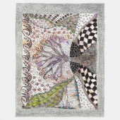 Lavender Tree Blanket Fleece Deken (Voorkant)