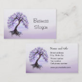 Lavender Tree (Levenscyclus) Verbind met uw klant Visitekaartje (Voorkant / Achterkant)