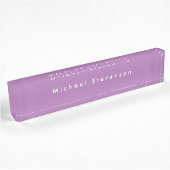 Lavender Trendy Modern Professional Naambordje