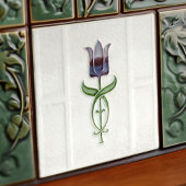 Lavender Tulip Wall Decor Nouveau Art Deco Gibbons Tegeltje