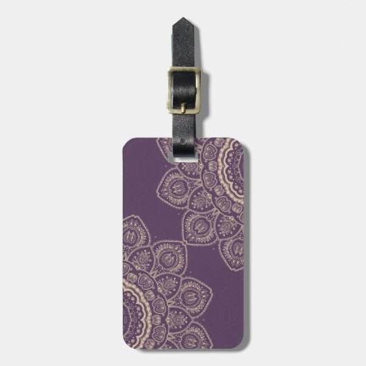 Lavender Tulips Bagagelabel (Voorkant verticaal)