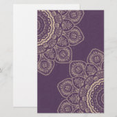 Lavender Tulips Briefpapier (Voorkant / Achterkant)