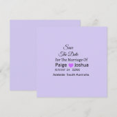 Lavender Twist Moderne Typografie Bruiloft  Feestdagenkaart (Voorkant / Achterkant)