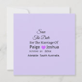 Lavender Twist Moderne Typografie Bruiloft  Feestdagenkaart (Voorkant)