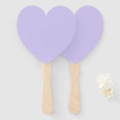 Lavender Twist, Wedding Hand Fans Handwaaier (Voorkant en achterkant)