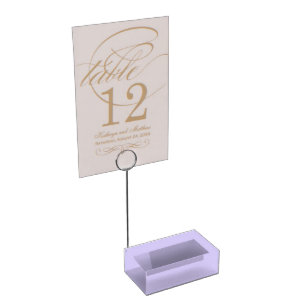 Lavender Twist, Wedding Table Card Holder Plaatskaart Houder