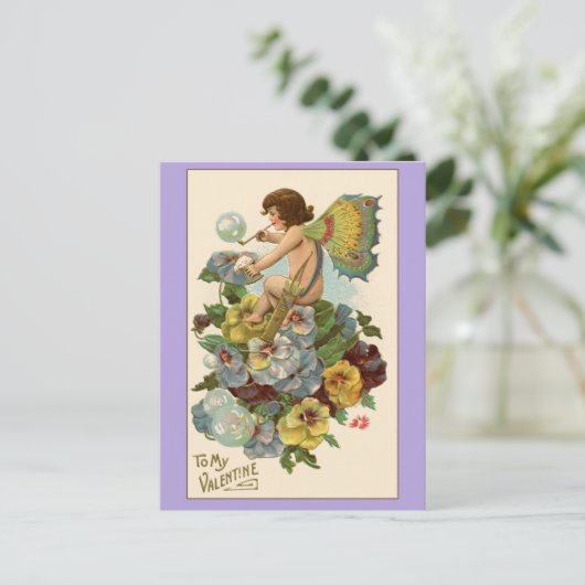 Lavender  Valentijn Card Feestdagenkaart (Staand voorkant)