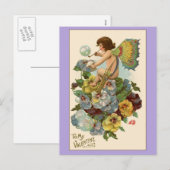 Lavender  Valentijn Card Feestdagenkaart (Voorkant / Achterkant)