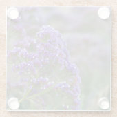 Lavender van de oceaan glazen onderzetter (Achterkant)