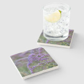 Lavender van de oceaan stenen onderzetter (Zijkant)