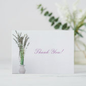 Lavender Vase Minimalism Dank u Flat Kaart (Staand voorkant)
