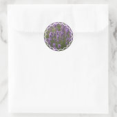 Lavender-veld Ronde Sticker (Tas)