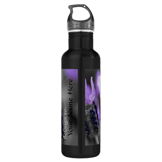 Lavender-veld Waterfles (Achterkant)