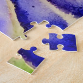 Lavender-velden Landschap Legpuzzel (Zijkant)