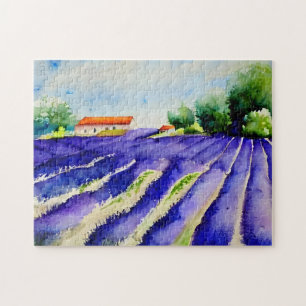 Lavender-velden Landschap Legpuzzel