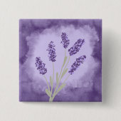 Lavender Vierkante Button 5,1 Cm (Voorkant)