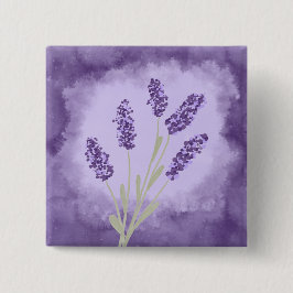Lavender Vierkante Button 5,1 Cm