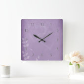 Lavender vierkante klok (Huis)