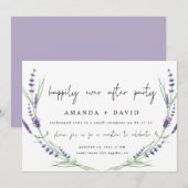 Lavender vindt het leuk na huwelijksontvangst kaart (Voorkant / Achterkant)