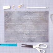 Lavender Vintage Script French Tissuepapier (Craft)