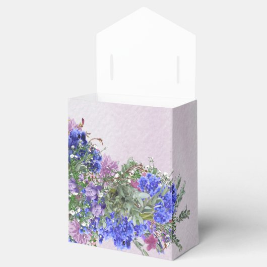 Lavender - Violet Flower Bouquets Bedankdoosjes (Geopend)