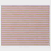 Lavender Violet Paarse Lines Faux Rustic Kraft Cadeaupapier (Vlak)