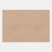 Lavender Violet Paarse Lines Faux Rustic Kraft Inpakpapier Vel (Voorkant 3)