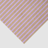 Lavender Violet Paarse Lines Faux Rustic Kraft Tissuepapier (Detail)
