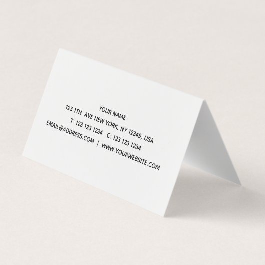 Lavender Visitekaartje (Achterkant)