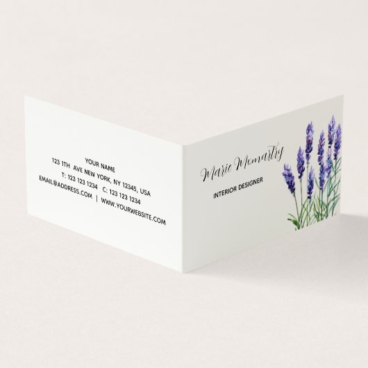 Lavender Visitekaartje (Buitenkant)