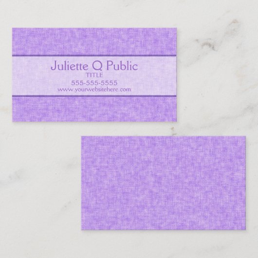 Lavender Visitekaartje (Voorkant / Achterkant)