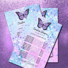 lavender vlinder schoonheidssalon flyer