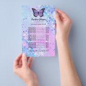 lavender vlinder schoonheidssalon flyer (Hand)