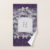 Lavender voor handdoekset en borden gepersonalisee bad handdoek (Handdoek)