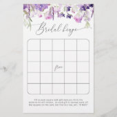 Lavender vrijgezellenfeest bingo (Voorkant)