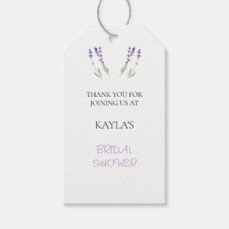 Lavender Vrijgezellenfeest Favor Tags Cadeaulabel