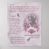 LAVENDER WATER COLOGNE POSTER (Voorkant)