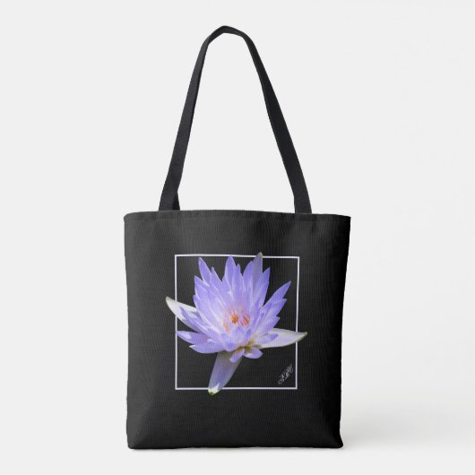 Lavender Water Lily Tote Bag (Achterkant)