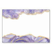 Lavender Watercolor Abstract Table Number Kaart (Achterkant)