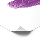 Lavender Watercolor Brush Palette – Aesthetic Post Perfect Poster (Hoek)