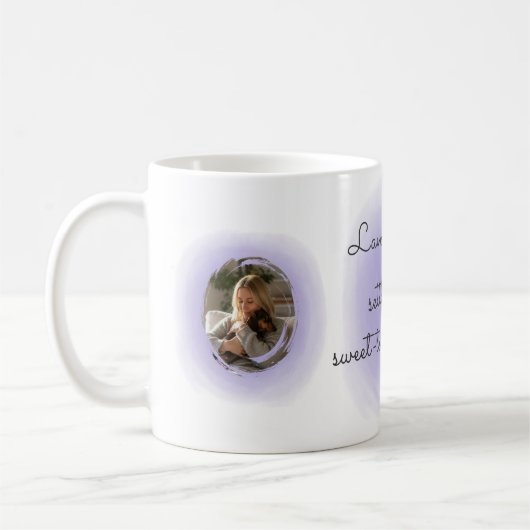 Lavender Watercolor Dachshund Custom Name Koffiemok (Links)