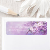 Lavender Watercolor Ethereal Cherry Blossom Etiket (Insitu)