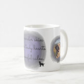 Lavender Watercolor Labrador Retriever Custom Name Koffiemok (Voorkant rechts)