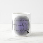 Lavender Watercolor Labrador Retriever Custom Name Koffiemok (Center)