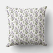 Lavender Waterverf ClipArt, Flora Pattern Kussen (Achterkant)